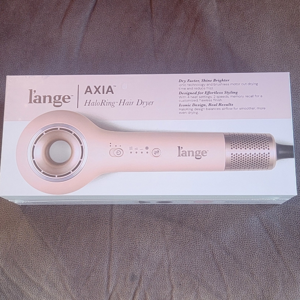 L'ange AXIA HaloRing Hair Dryer Soft Pink